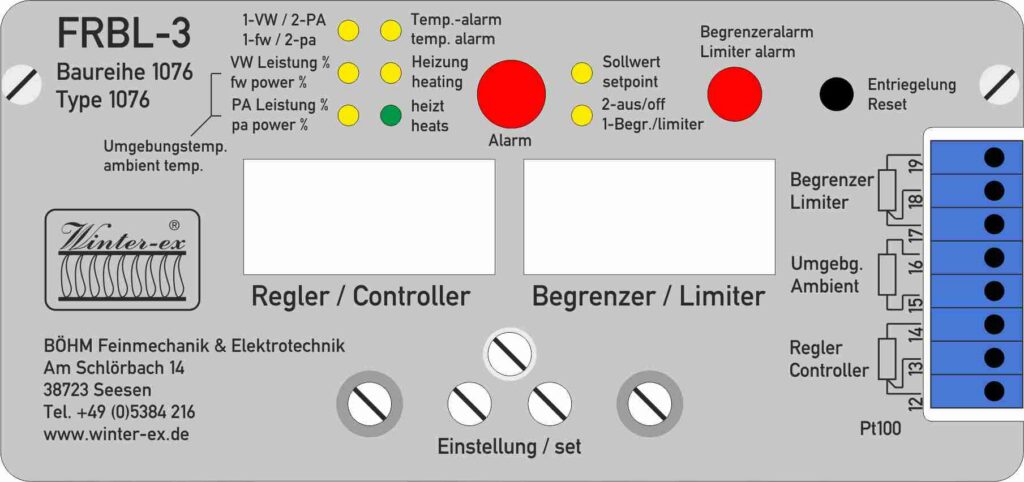 FRBL-3 Frontplatte